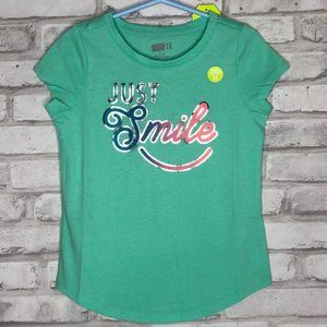 “Just Smile” girls tee, size 4